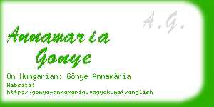 annamaria gonye business card